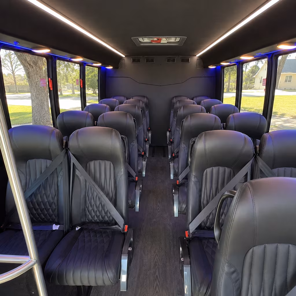doral 25 passenger minibus inside