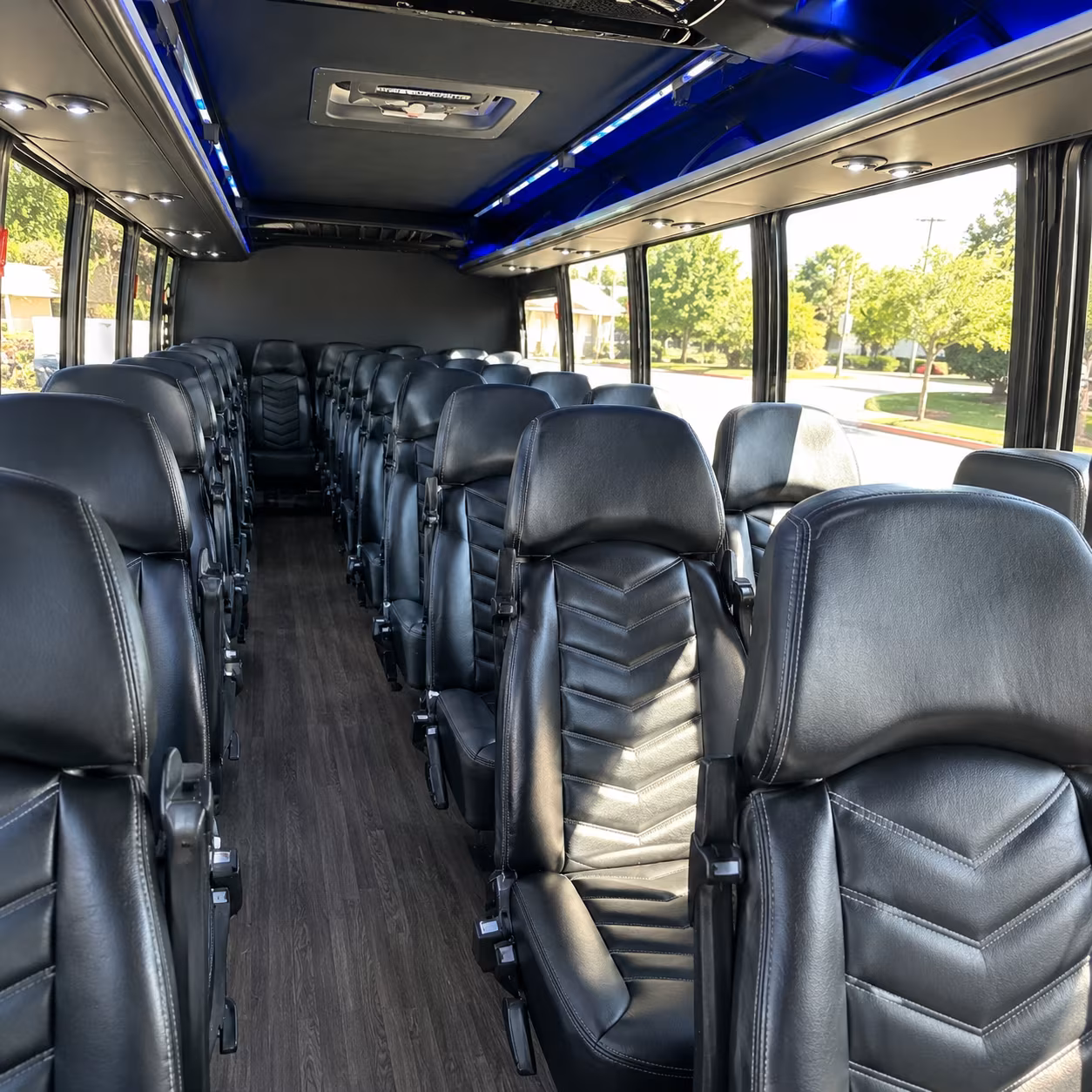 doral 28 passenger minibus inside