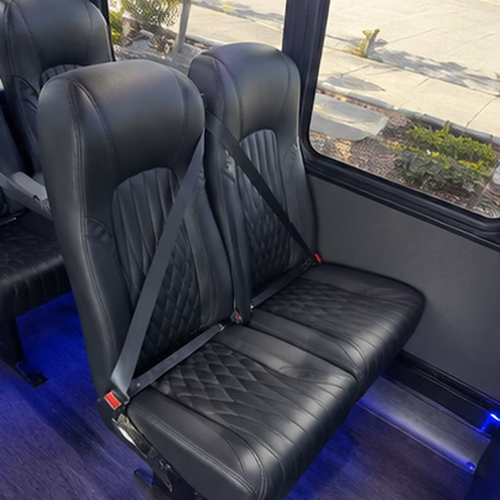 doral 35 passenger minibus interior