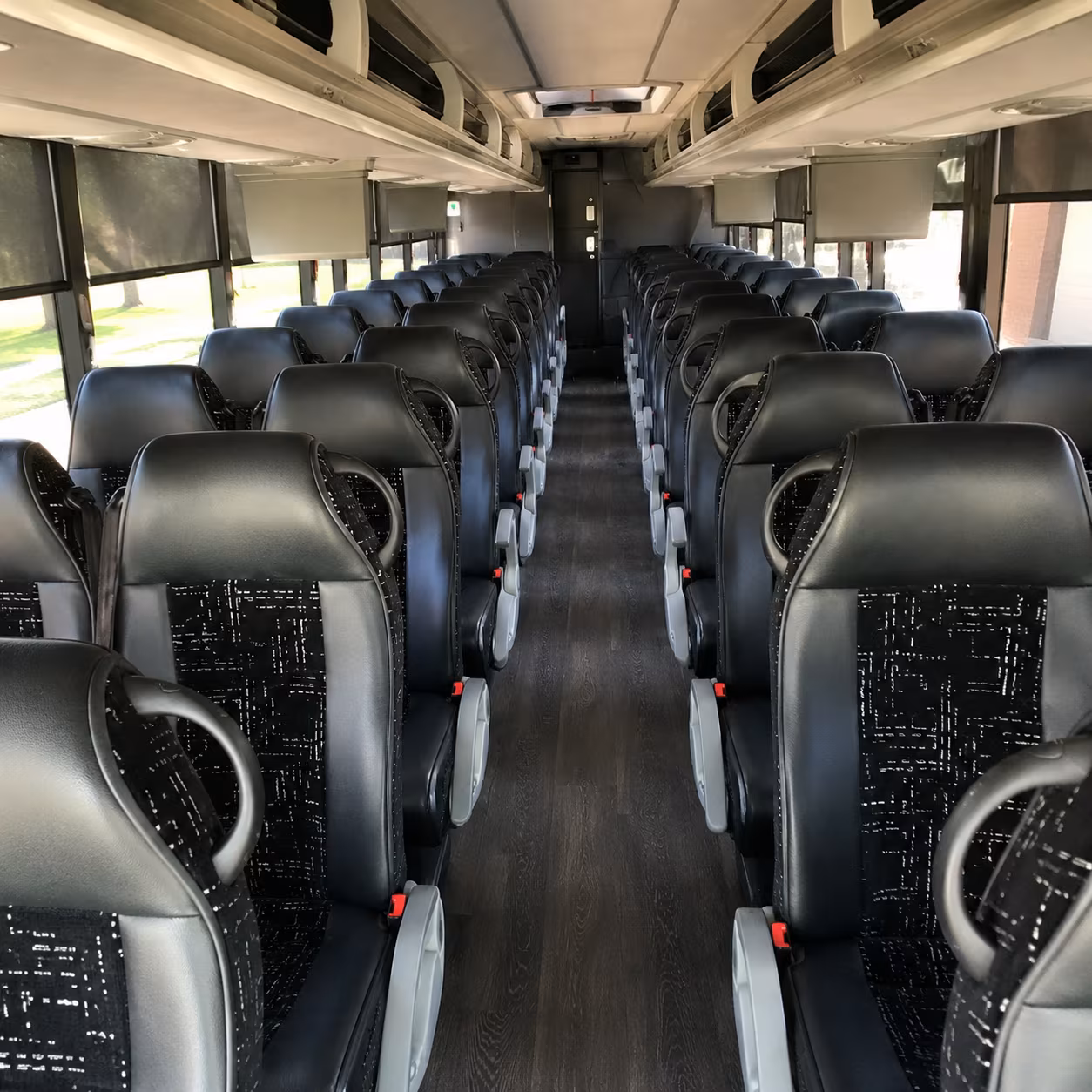doral 56 passenger charter bus interior