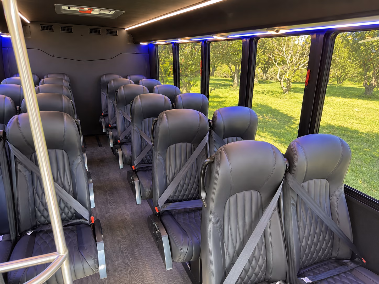 sprinter van wine tours for small groups exploring coral gables and coconut grove